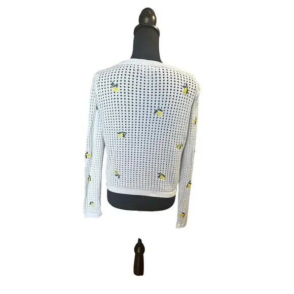 Forever 21 Lemon Blue Knit Cardigan – Size 0 - Picture 6 of 7